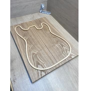 Ясень Дальневосточный заготовка на топ Тангент АА 18х190х515 мм, 615 кг/м3, 2 шт, книжкой-0