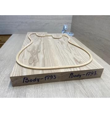 Ясень Белый заготовка корпуса Тангент ААА, 754 кг/м3, 44,5х163х545-495 мм, 2 шт.-8