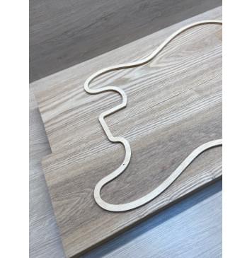 Ясень Дальневосточный Лёгкий заготовка корпуса Тангент А 47х167х560-535 мм, 584 кг/м3, 2 шт-1