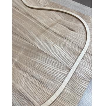 Ясень Дальневосточный Лёгкий заготовка на топ Смешанный АА 20х195х560 мм, 593 кг/м3, 2 шт, книжкой-8