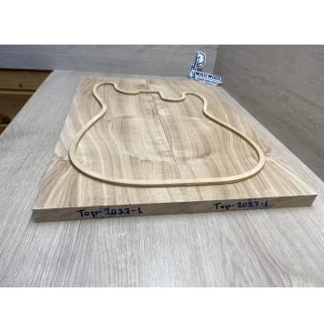 Ясень Дальневосточный Лёгкий заготовка на топ Смешанный АА 20х195х565 мм, 591 кг/м3, 2 шт, книжкой-7