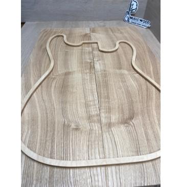 Ясень Дальневосточный Лёгкий заготовка на топ Смешанный АА 20х195х565 мм, 591 кг/м3, 2 шт, книжкой-8