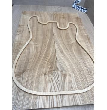 Ясень Дальневосточный Лёгкий заготовка на топ Смешанный АА 20х195х565 мм, 591 кг/м3, 2 шт, книжкой-2