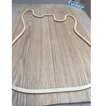 Ясень Дальневосточный Лёгкий заготовка на топ Тангент ААА 19х173-170х540 мм, 560 кг/м3, 2 шт, книжкой-3