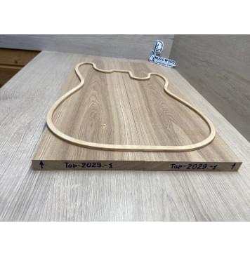 Ясень Дальневосточный заготовка на топ Тангент А 18х165х570 мм, 2 шт, книжкой-2