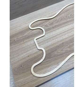 Ясень Дальневосточный заготовка на топ Тангент А 18х165х570 мм, 2 шт, книжкой-4