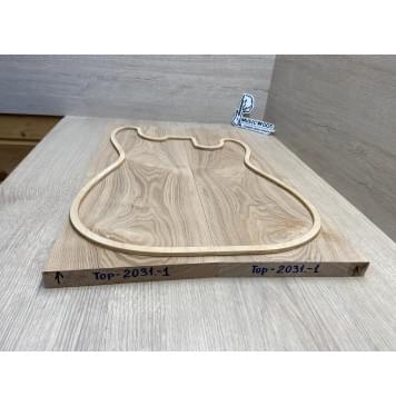 Ясень Дальневосточный Лёгкий заготовка на топ Тангент ААА 19х175-170х510 мм, 547 кг/м3, 2 шт, книжкой-1