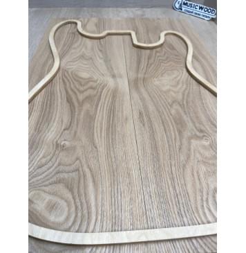 Ясень Дальневосточный Лёгкий заготовка на топ Тангент ААА 19х175-170х510 мм, 547 кг/м3, 2 шт, книжкой-2