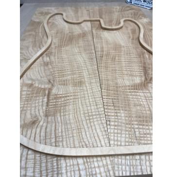 Ясень Дальневосточный Волнистый заготовка на топ Смешанный ААА Волна ААА 20х195х560 мм, 638 кг/м3, 2 шт, книжкой-12