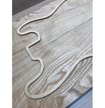 Ясень Дальневосточный Волнистый заготовка на топ Смешанный ААА Волна ААА 20х195х560 мм, 638 кг/м3, 2 шт, книжкой-14