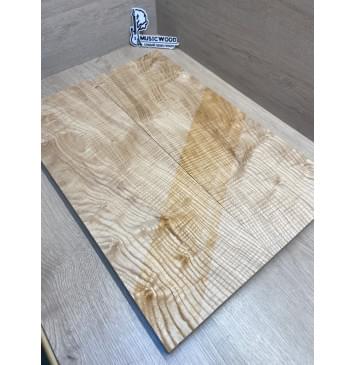 Ясень Дальневосточный Волнистый заготовка на топ Смешанный ААА Волна ААА 20х195х560 мм, 638 кг/м3, 2 шт, книжкой-2