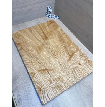 Ясень Дальневосточный Волнистый заготовка на топ Смешанный ААА Волна ААА 20х195х560 мм, 638 кг/м3, 2 шт, книжкой-4