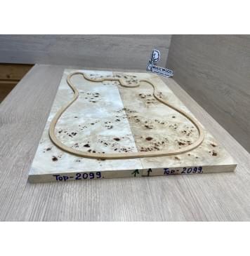 Тополь Кап заготовка на топ Смешанный ААА Кап ААА 17х180х540 мм 2 шт, книжкой-3