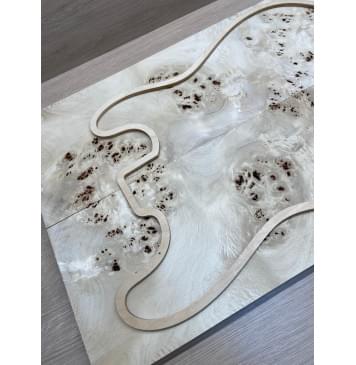 Тополь Кап заготовка на топ Смешанный ААА Кап ААА 17х180х540 мм 2 шт, книжкой-5