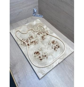 Тополь Кап заготовка на топ Смешанный ААА Кап ААА 17х180х540 мм 2 шт, книжкой-7