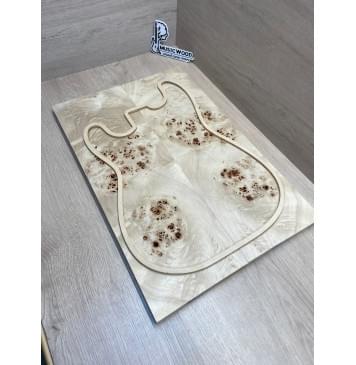 Тополь Кап заготовка на топ Смешанный ААА Кап ААА 17х180х540 мм 2 шт, книжкой-0