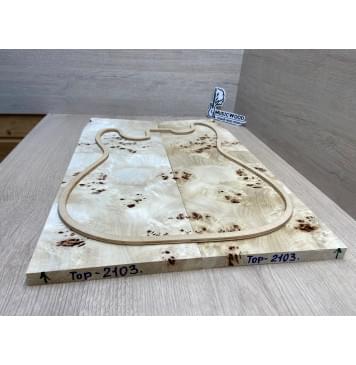 Тополь Кап заготовка на топ Смешанный ААА Кап ААА 16х180х520 мм 2 шт, книжкой-8