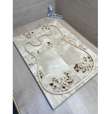 Тополь Кап заготовка на топ Смешанный ААА Кап ААА 17х190х505 мм 2 шт, книжкой-0