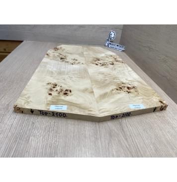 Тополь Кап заготовка на топ Смешанный АА Кап АА 15х190-167-105х540-410 мм 2 шт, книжкой-6