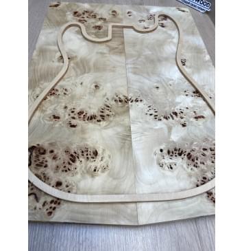 Тополь Кап заготовка на топ Смешанный ААА Кап ААА 16х190х540-530 мм 2 шт, книжкой-1