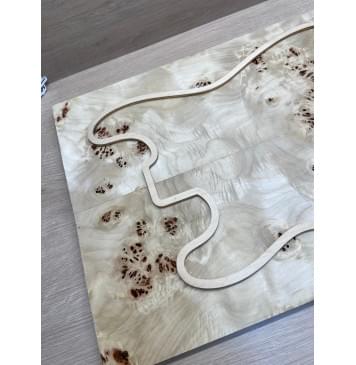 Тополь Кап заготовка на топ Смешанный ААА Кап ААА 16х190х540-530 мм 2 шт, книжкой-2