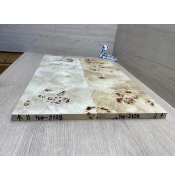 Тополь Кап заготовка на топ Смешанный ААА Кап ААА 16х190х540-530 мм 2 шт, книжкой-6