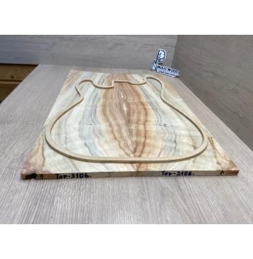 Клён Американский Ashleaf заготовка на топ Смешанный ААА 10х180х540-515 мм 2 шт, книжкой-4