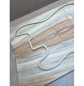 Клён Американский Ashleaf заготовка на топ Смешанный ААА 10х180х540-515 мм 2 шт, книжкой-6