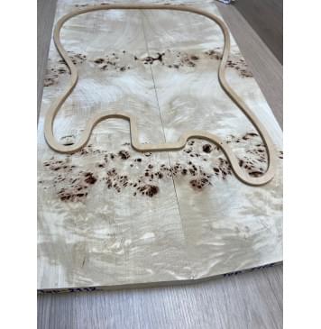 Тополь Кап заготовка на топ Смешанный ААА Кап ААА 17х179-159х600 мм 2 шт, книжкой-5