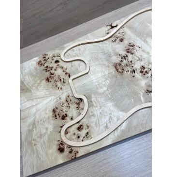 Тополь Кап заготовка на топ Смешанный ААА Кап ААА 17х179-159х600 мм 2 шт, книжкой-9