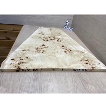 Тополь Кап заготовка на топ Смешанный ААА Кап ААА 18х280-115х635-610 мм 2 шт, книжкой-3