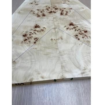 Тополь Кап заготовка на топ Смешанный ААА Кап ААА 18х280-115х635-610 мм 2 шт, книжкой-4