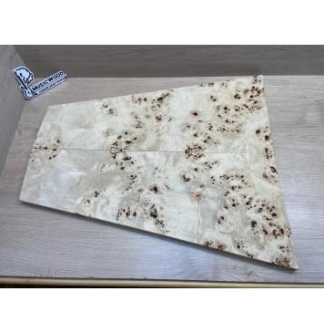 Тополь Кап заготовка на топ Смешанный ААА Кап ААА 17х260-142х630-615 мм 2 шт, книжкой-0