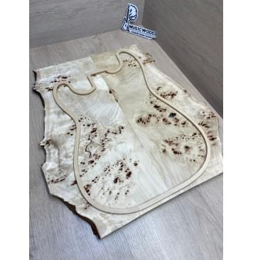 Тополь Кап заготовка на топ Смешанный ААА Кап ААА 19х150-230-140х495 мм 2 шт, книжкой-2