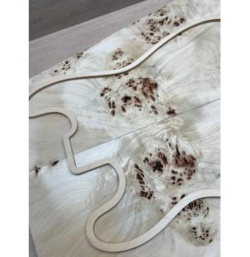 Тополь Кап заготовка на топ Смешанный ААА Кап ААА 17х265-172х535-500 мм 2 шт, книжкой-4