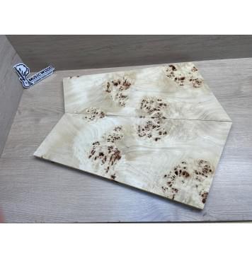 Тополь Кап заготовка на топ Смешанный ААА Кап ААА 17х265-172х535-500 мм 2 шт, книжкой-5