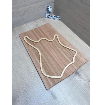 Махагон Африканский (Кая) заготовка на топ для тревел-гитары Радиал ААА 9х150-129х425 мм, 2 шт, книжкой-0