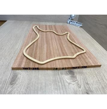 Махагон Африканский (Кая) заготовка на топ для тревел-гитары Радиал ААА 9х150-129х425 мм, 2 шт, книжкой-2