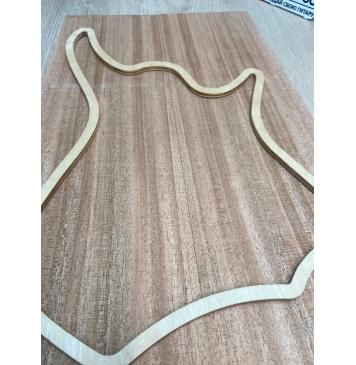 Махагон Африканский (Кая) заготовка на топ для тревел-гитары Радиал ААА 9х150-129х425 мм, 2 шт, книжкой-3