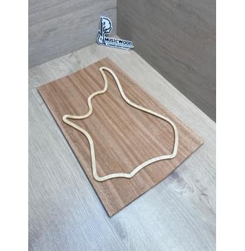 Махагон Африканский (Кая) заготовка на топ для тревел-гитары Радиал ААА 9х150-128х425 мм, 2 шт, книжкой-0