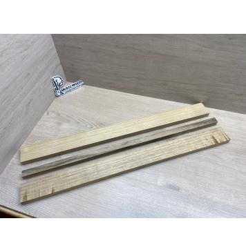 Корина Белая (Лимба-Офрам) заготовка для грифа электрогитары Радиал АА 21х(58-20-58)х715 мм (из 3х частей)-7