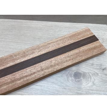 Махагон/Венге заготовка для переклееного грифа безголовой гитары Радиал ААА 21х(35-21-35)х600 мм (из 3х частей)-8