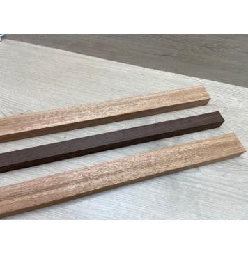 Махагон/Венге заготовка для переклееного грифа безголовой гитары Радиал ААА 21х(35-21-35)х600 мм (из 3х частей)-11