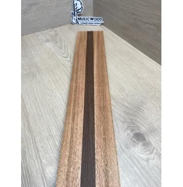Махагон/Венге заготовка для переклееного грифа безголовой гитары Радиал ААА 21х(35-21-35)х600 мм (из 3х частей)-2