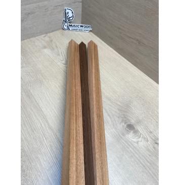 Махагон/Венге заготовка для переклееного грифа безголовой гитары Радиал ААА 21х(35-21-35)х600 мм (из 3х частей)-3