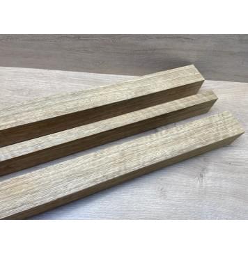 Корина Белая (Лимба-Офрам) Волнистая заготовка сквозного грифа электрогитары Радиал АА Волна АА 50х(51-22-51)х1080 мм (из 3х частей)-2