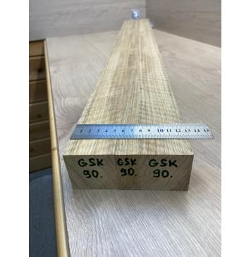 Корина Белая (Лимба-Офрам) Волнистая заготовка сквозного грифа электрогитары Радиал АА Волна АА 50х(51-22-51)х1080 мм (из 3х частей)-4