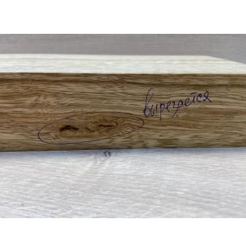 Корина Белая (Лимба-Офрам) Волнистая заготовка сквозного грифа электрогитары Радиал АА Волна АА 50х(51-22-51)х1080 мм (из 3х частей)-8