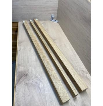 Корина Белая (Лимба-Офрам) Волнистая заготовка сквозного грифа электрогитары Радиал АА Волна АА 50х(51-22-51)х1080 мм (из 3х частей)-11