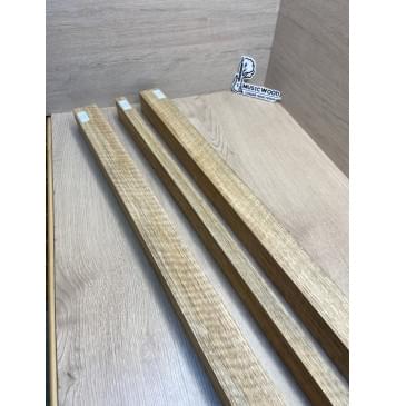 Корина Белая (Лимба-Офрам) Волнистая заготовка сквозного грифа электрогитары Радиал АА Волна АА 50х(51-22-51)х1080 мм (из 3х частей)-13